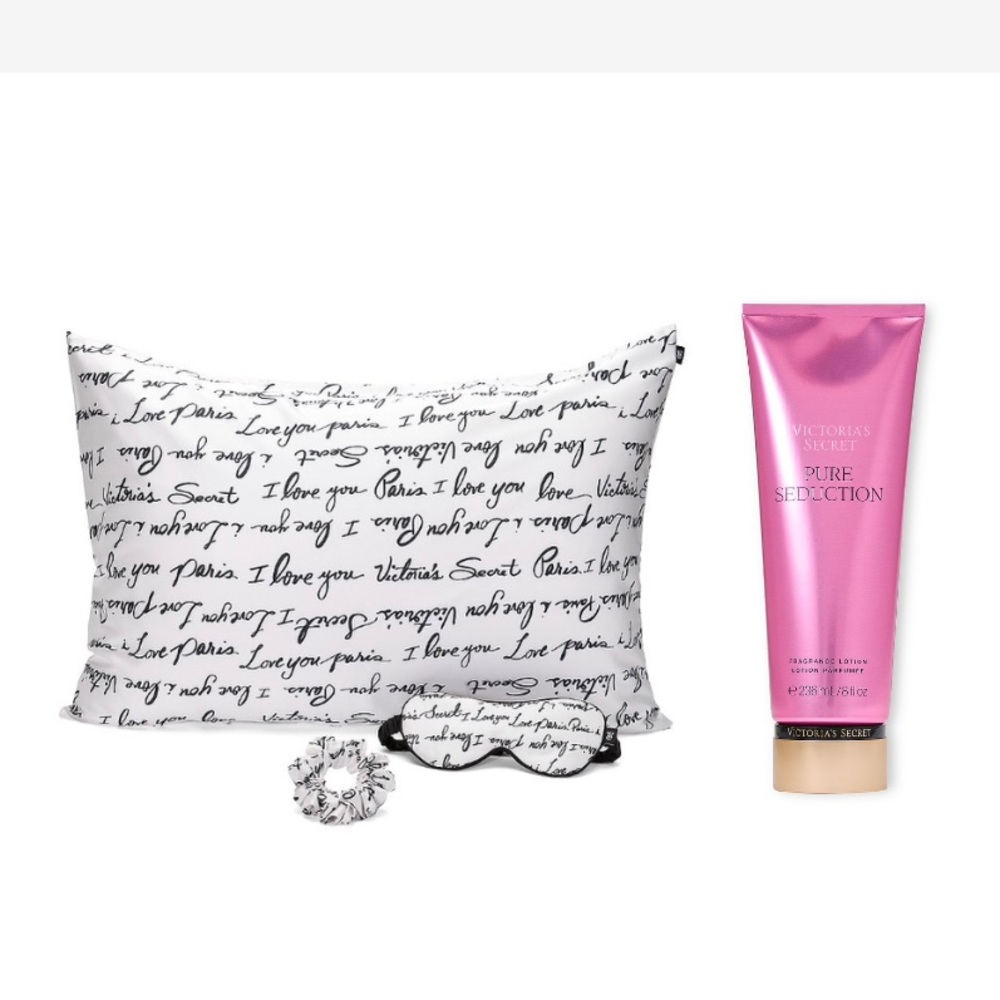 Victoria's Secret Satin Set and Pure Seduction Lotion